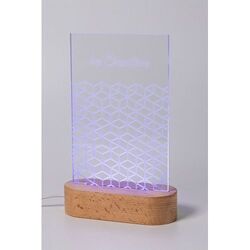 Trophée lampe LED Woodify