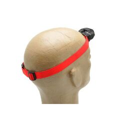 Bandeau 2,5cm pour lampes frontales 3W 'Sirius', rouge