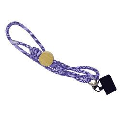 Lanyard pour smartphone 'Madrid', RPET bleu