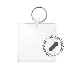 PORTE CLE SUR-MESURE PMMA EP.3 mm MAXI 40 cm2