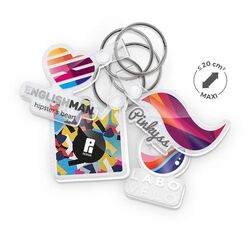 PORTE CLE SUR-MESURE PMMA EP.3 mm MAXI 20 cm2