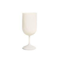 VERRE A PIED REUTILISABLE EN BIOCOMPOSITE 18 cl RAS BORD