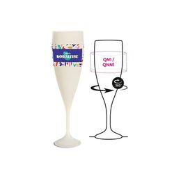 FLUTE A CHAMPAGNE REUTILISABLE EN BIOCOMPOSITE 14 cl RAS BORD