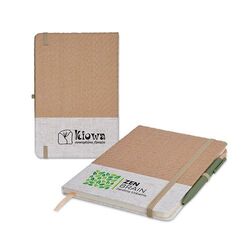 CARNET A5 COUVERTURE COTON ET FIBRES DE BAMBOU
