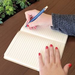 CARNET A5 COUVERTURE COTON ET FIBRES DE BAMBOU