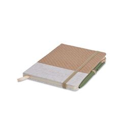 CARNET B6 COUVERTURE COTON ET FIBRES DE BAMBOU