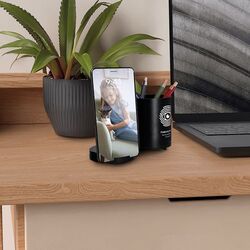 CHARGEUR PAR INDUCTION 10W AVEC FONCTION HUB ET POT A CRAYONS EN rAlu