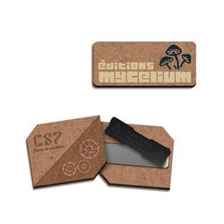 BADGE SUR-MESURE MDF EP 3 mm AVEC AIMANT MAXI 20 cm2