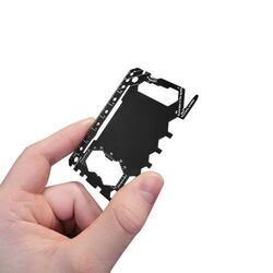 CARTE OUTIL MULTIFONCTION EN ACIER INOXYDABLE