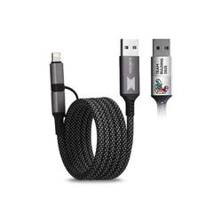 CABLE DE CHARGE 6 EN 1 A ENROULEMENT MAGNETIQUE