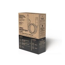 CABLE DE CHARGE 6 EN 1 A ENROULEMENT MAGNETIQUE
