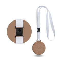 MEDAILLE MDF EP 3 mm ENTRE 30 et MAXI 80 cm2 AVEC CORDON SATIN
