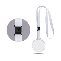 MEDAILLE SUR-MESURE PMMA EP.3 mm MAXI 80 cm2 AVEC CORDON SATIN