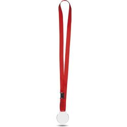 MEDAILLE PLASTIQUE (PMMA) EP 3 mm ET MAXI 30 cm2 AVEC CORDON SATIN