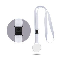 MEDAILLE PLASTIQUE (PMMA) EP 3 mm ET MAXI 30 cm2 AVEC CORDON SATIN