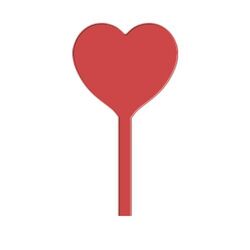 AGITATEUR MELANGEUR  A COCKTAIL COEUR SPATULE 190 mm