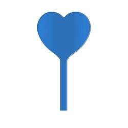 AGITATEUR MELANGEUR  A COCKTAIL COEUR SPATULE 190 mm