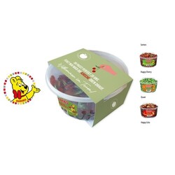 Boîtes rondes HARIBO avec banderole en carton, HARIBO Happy Cola