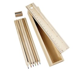 Set 12 crayons dans son coffret - Naturel