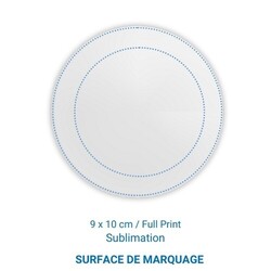 Tapis de souris Rond BUDGET - Blanc