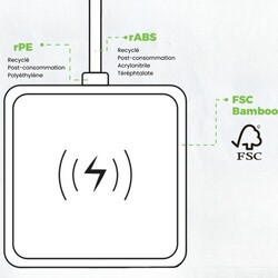 Chargeur sans fil magnétique Blanc