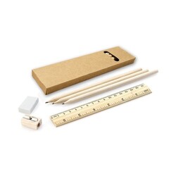 Set de 6 pièces ECOLIER - Ecru