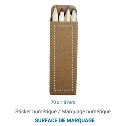 Set 4 crayons de couleur - Naturel