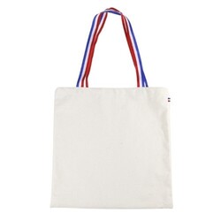 Sac coton ALFRED tricolor - France - Ecru