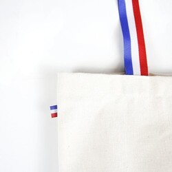 Sac coton ALFRED tricolor - France - Ecru