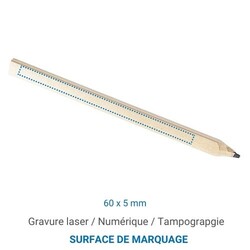 Crayon de menuisier CHARP - Ecru