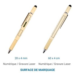 Stylo bille TOOL Bambou