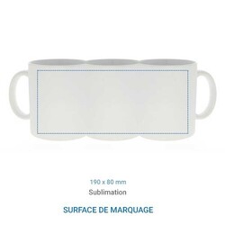 Mug MAT blanc - 325 ml