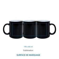 Mug Magic Thermo-réactif Noir