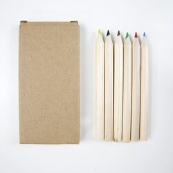 Set 6 crayons de couleur - Naturel
