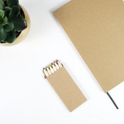 Set 6 crayons de couleur - Naturel