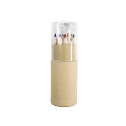 Set 12 crayons et taille crayon Transparent