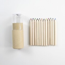 Set 12 crayons et taille crayon Transparent
