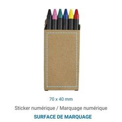 Set 6 crayons PASTEL
