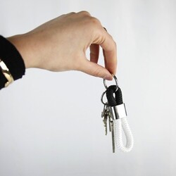 Porte-clés CORDE 21 - Rouge / Bleu foncé