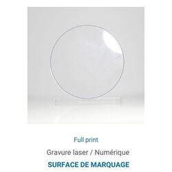 Trophée en plexiglas ROND - France