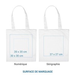 Cabas coton PARIS 155 - Noir