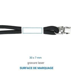 Lanyard Métal 29 - Bleu Foncé