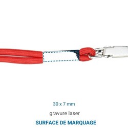 Lanyard Métal 29 - Noir