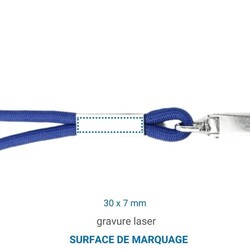 Lanyard Métal 29 - Noir