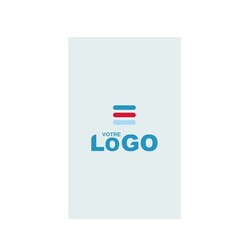 Sticker de sol brillant RECTANGLE blanc - 30x60cm