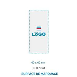 Sticker de sol mat RECTANGLE repositionnable blanc - 100x120cm