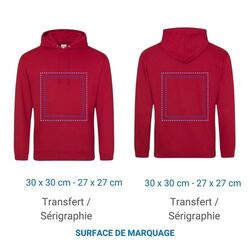 Sweat à capuche COLLEGE HOODIE - Blanc 3XL