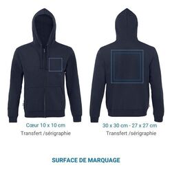 Sweat à capuche zippé GRADUATE ZOODIE Unisexe
