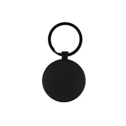 Porte-clés en bambou et métal rond