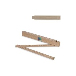 Règle pliante en bois 2m premium, naturel
